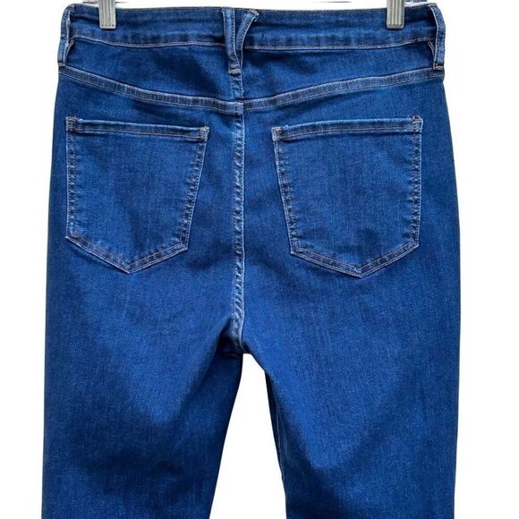 NWT NY&C New York & Co. Denim Jeans Women's Large Blue High Rise Zip Fly Skinny - Picture 9 of 13